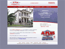 Tablet Screenshot of apluscontractorsllc.com